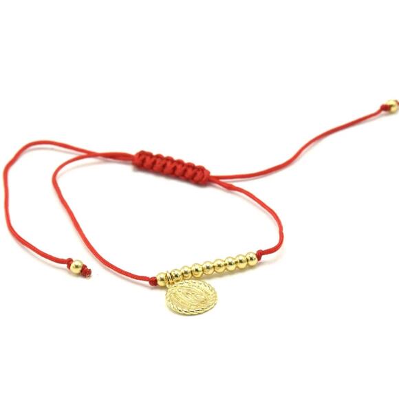 Red String Virgen de Guadalupe Protection Bracelet - Picture 1 of 1